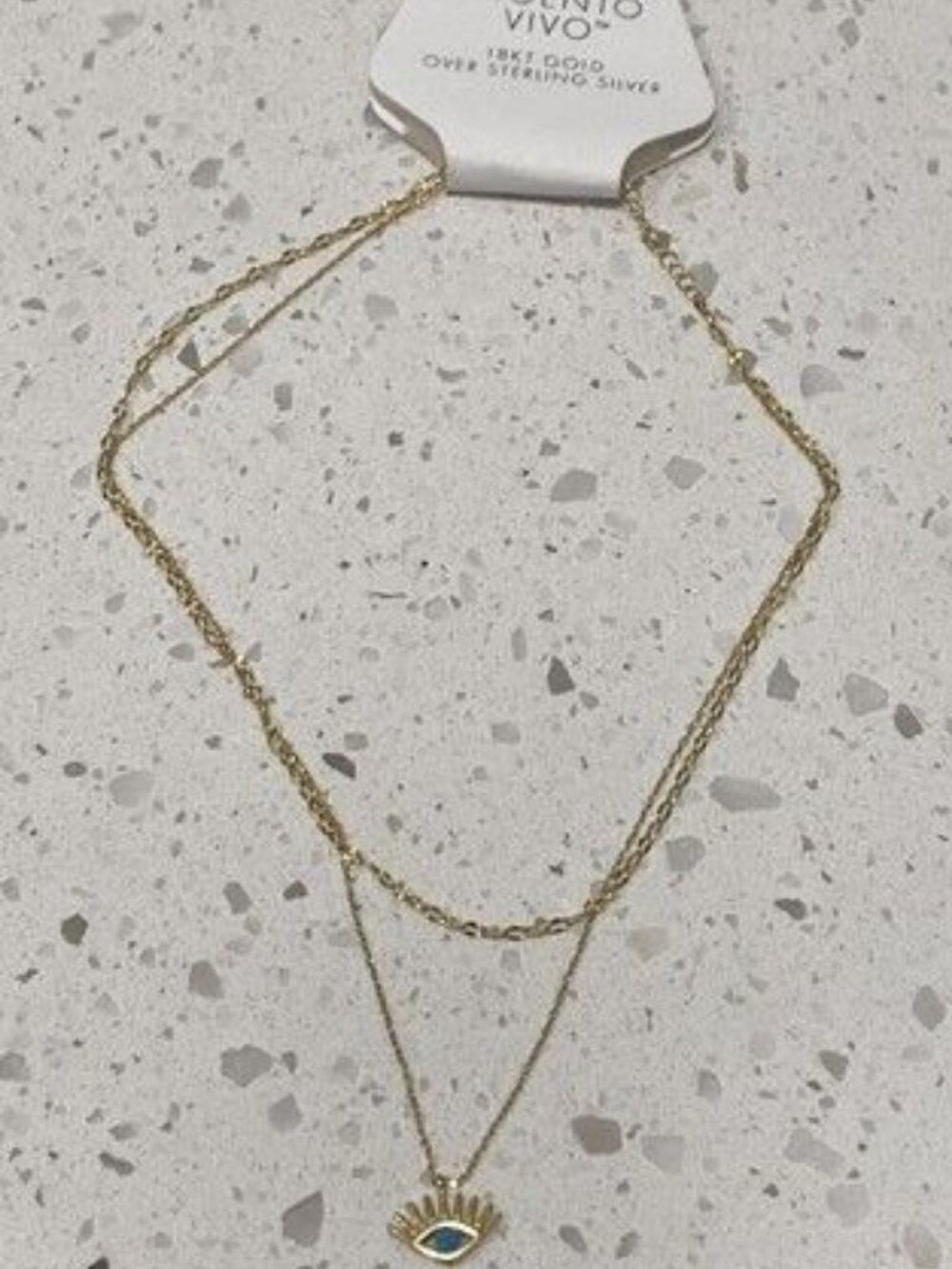 Argentino Vivo 18kt gold Plated necklace eye